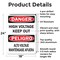 Signmission High Voltage Keep Out Bilingual Danger Sign, Aluminum, 18in W x 24in L, 2PK OS-2PACK-DS-A-1824-L-19391 - alternate 7